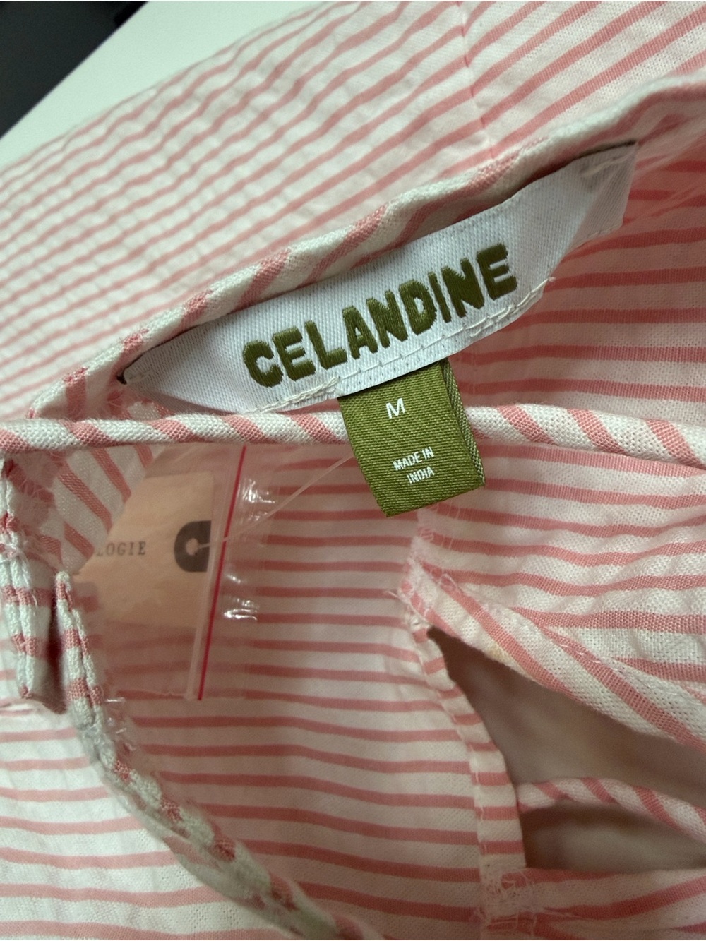 ANTHROPOLOGIE CELANDINE SCOOP-NECK FRONT TIE MINI
DRESS - Picture 11 of 17